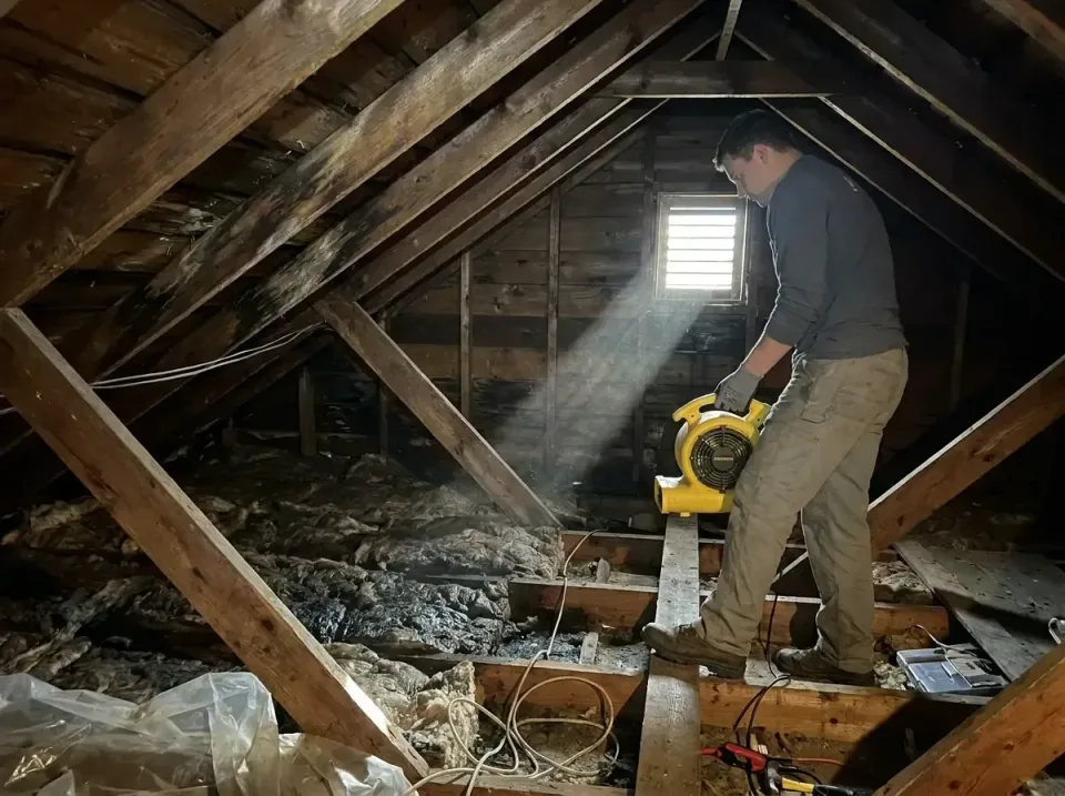 attic-water-damage-drying-proc-007 — frequently asked questions, Emergency Water Extraction & 24/7 Flood Response in Shawnee…